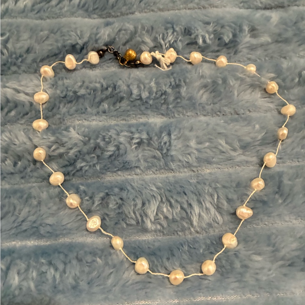 BUNDLE  ITEM * White Fresh Water Pearl Necklace